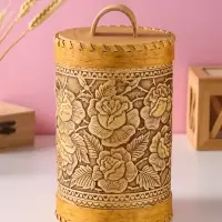 Туес &laquo;Розы&raquo;, 12х17см береста