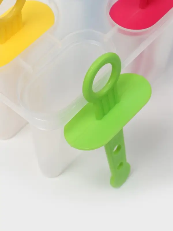 Форма для мороженого Доляна &laquo;Симпл&raquo;, 12.5&times;7&times;10 см, 4 ячейки, 50 мл, пластик, прозрачная