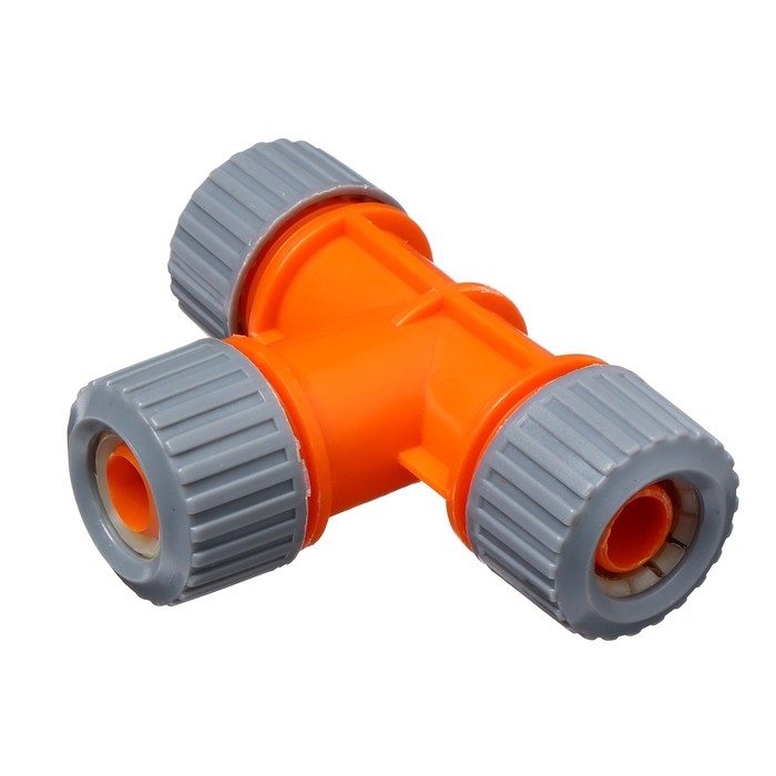 Тройник Т-образный, для шланга 1/2 Тройник Т-образный, для шланга 1/2" (12 мм), цанговое соединение, рр-пластик, Greengo