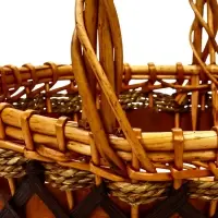 Корзина плетёная для хранения София, ива, круглая, бежевая, набор 3 шт.