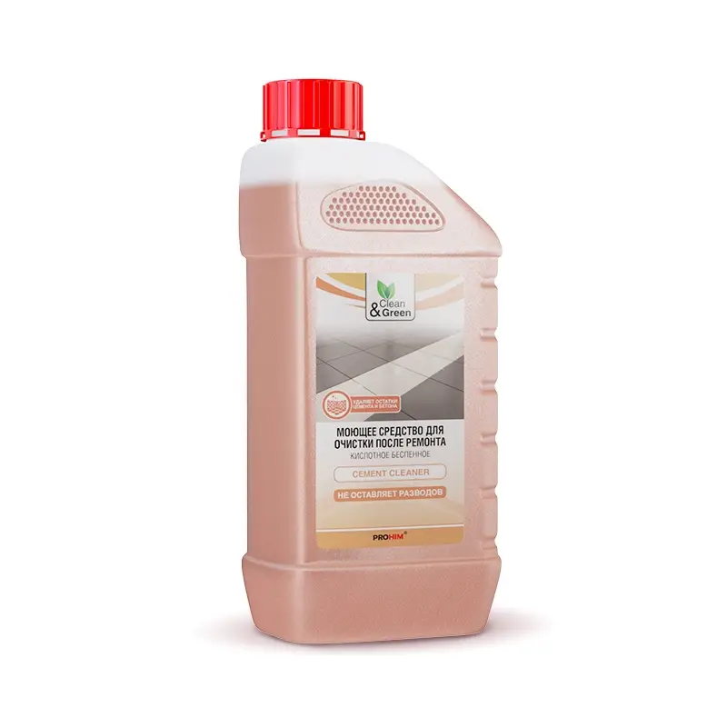 Средство для очистки после ремонта (концентрат, кислотное, беспенное) 1 л. Clean&Green CG8042