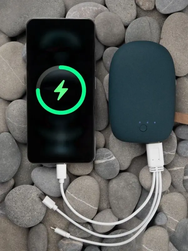 Внешний аккумулятор Pebble 7800 мАч, серо-синий Внешний аккумулятор Pebble 7800 мАч, серо-синий