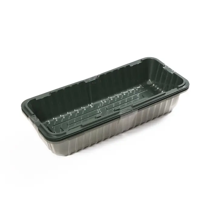 Мини - парник для рассады, 39&times;17.5&times;12 см, без вставок, тёмно-зелёный, пластик, Greengo