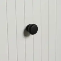 Ручка-кнопка CAPPIO, d=38 мм, вес 60 г, цвет чёрный, 8 шт.