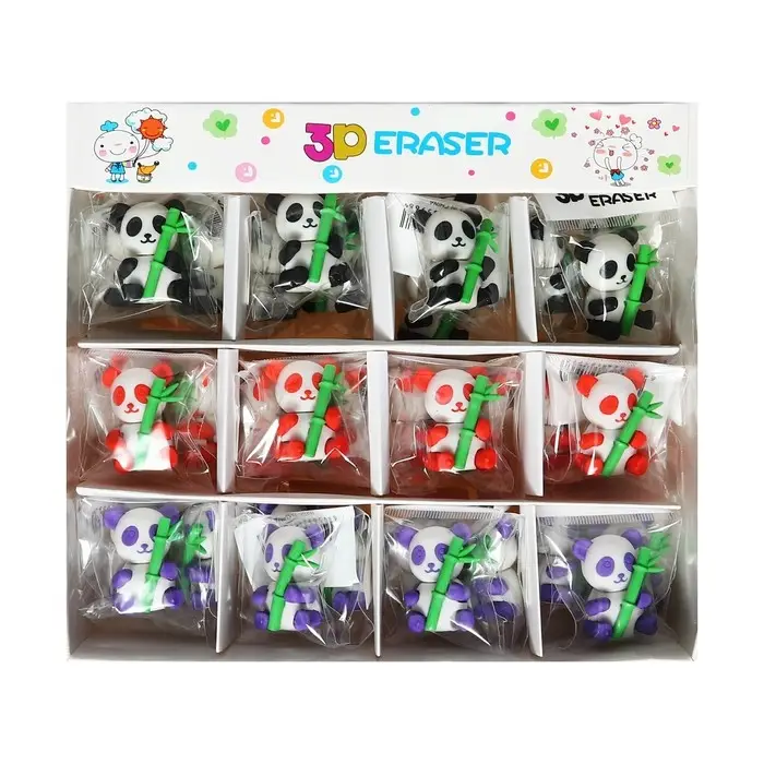 Ластик фигурный Ластик фигурный "Панда с бамбуком", МИКС