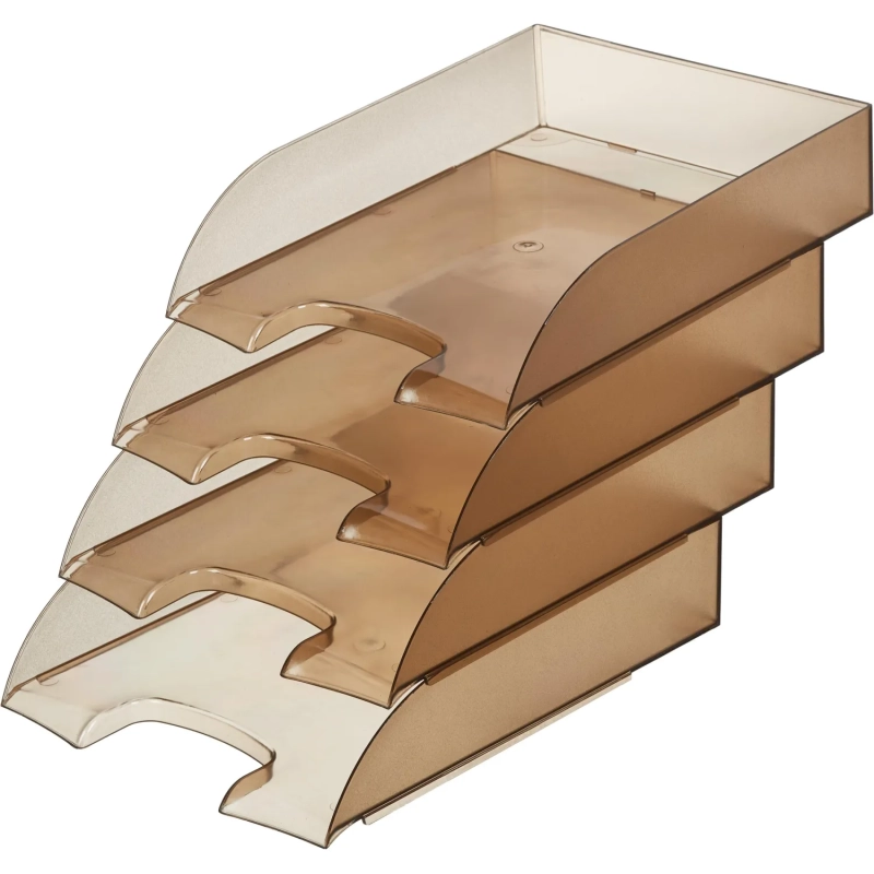 Лоток горизонтальный ATTAСHE, тонированный 4шт/упаковке