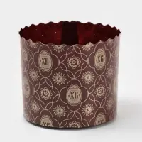 Формы для выпечки кулича бумажные &laquo;ХВ яйцо&raquo;, одноразовые, набор 10 шт., 7&times;6 см, коричневые