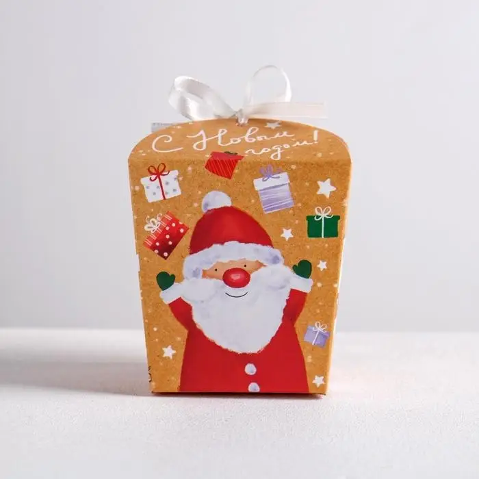 Бонбоньерка новогодняя «Санта», 7,5 х 8 х 7,5 см, Новый год Бонбоньерка новогодняя «Санта», 7,5 х 8 х 7,5 см, Новый год