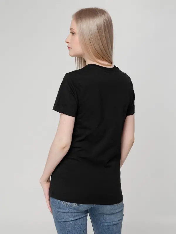 Футболка женская T-bolka Lady, черная, размер S