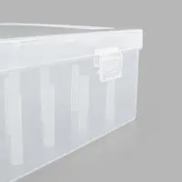 Органайзер для ниток, 42 катушки, 23.7&times;13.7&times;6.6 см, прозрачный