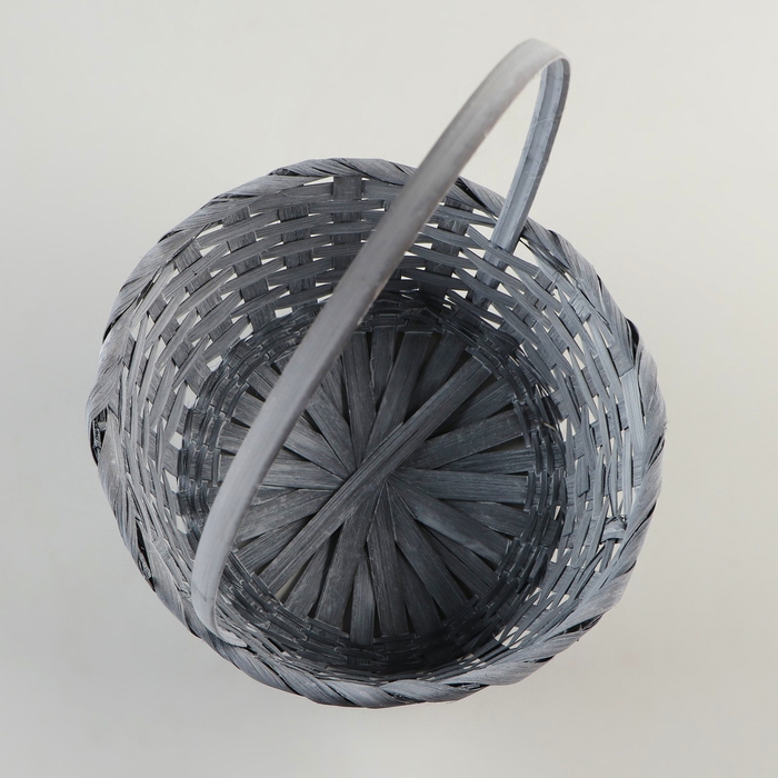 Набор корзин, 19х7,5х9,5/31 см, 22х9х11/34 см, 24х9х11,5/35 см, 3 шт, серые, бамбук