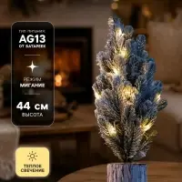 Фигура светодиодная &laquo;Сияние зимы&raquo; 44 см, 20 LED, от батареек AG13&times;3 (в комплекте), свечение белое