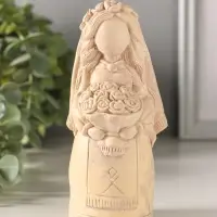 Статуэтка "Берегиня невеста" 13х5 см, бежевый с эф. состаривания
