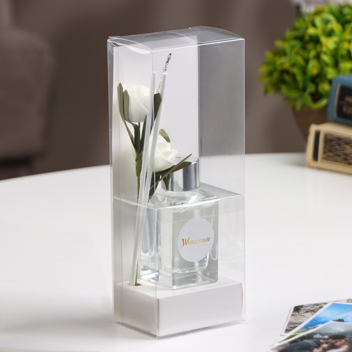 Диффузор ароматический с цветком "Классика", 50 мл, жасмин, "Богатство Аромата"