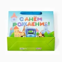 Пакет подарочный детский &laquo;Синий трактор. С Днём рождения&raquo;, 30&times;26&times;9 см