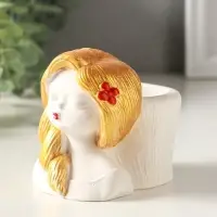 Подставка для мелочей "Русская красавица" 8х8х6 см, гипс