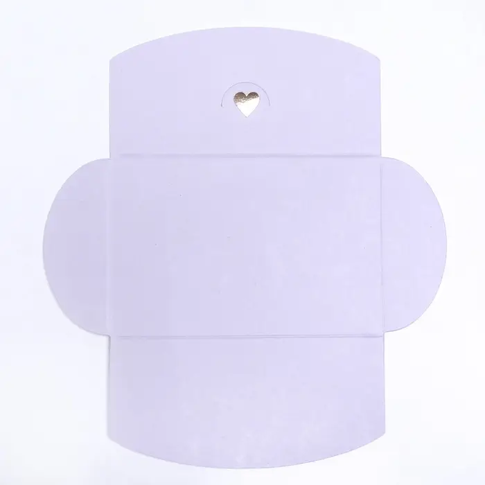 Конверт для подарочного сертификата, с тиснением, лаванда, 10.5&times;7 см