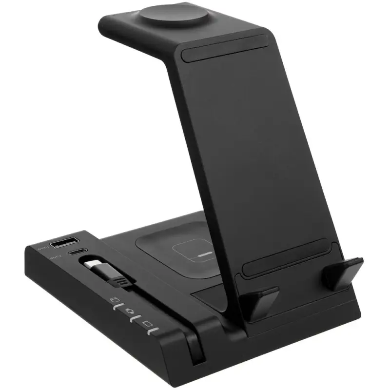 Зарядная станция Tres, черная Зарядная станция Tres, черная