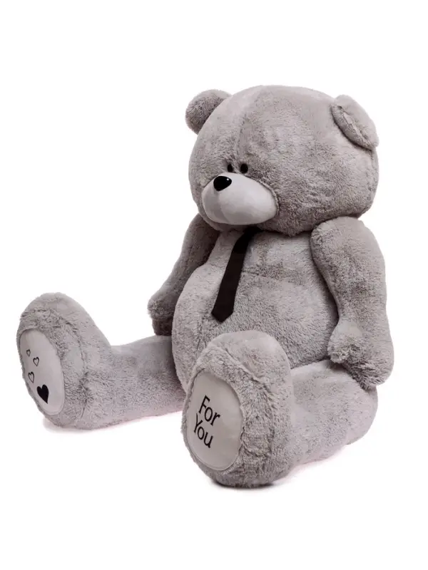 Мягкая игрушка &laquo;Мишка Дедди&raquo;, цвет серый, 190 см