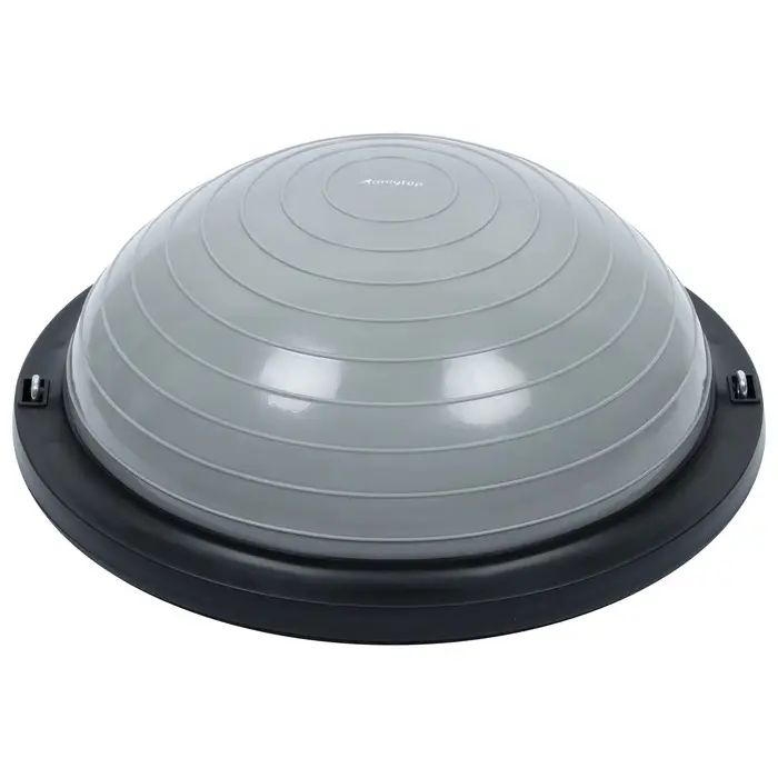 Полусфера BOSU гимнастическая ONLYTOP, с насосом, 46&times;20 см, серая