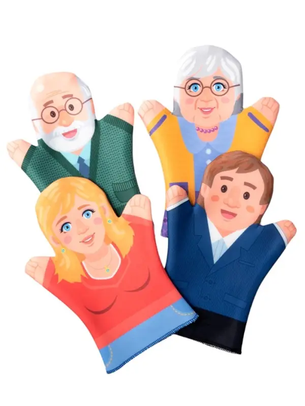 Домашний кукольный театр &laquo;Семья&raquo;, 7 кукол-перчаток