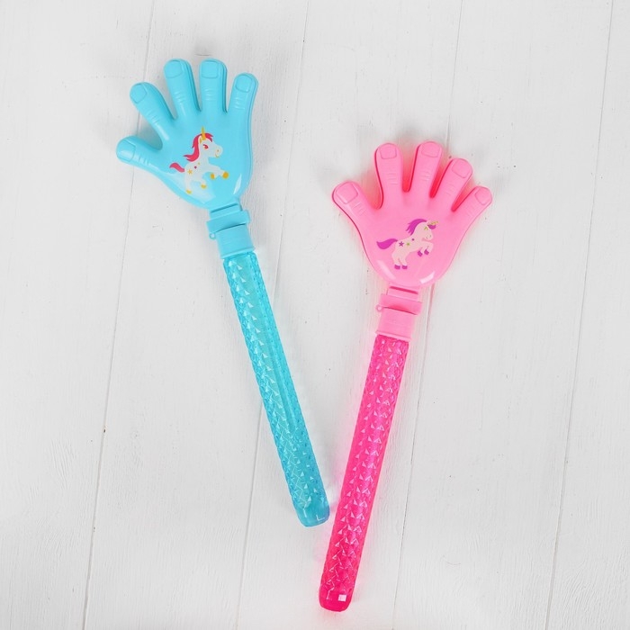 Мыльные пузыри - трещетка «Единорог», МИКС