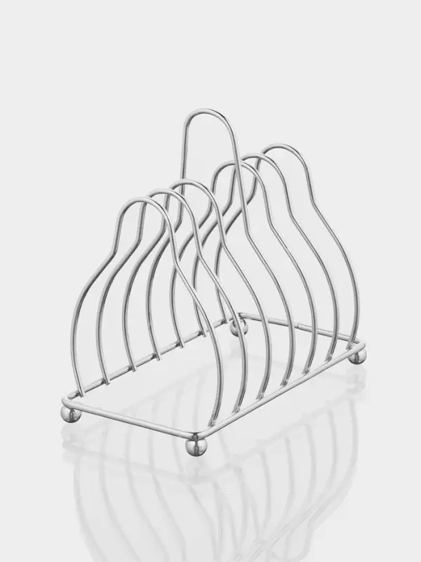 Набор блюдец на металлической подставке &laquo;Удобство&raquo;, 7 предметов: 6 блюдец d=13 см, 1 подставка