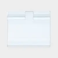 Ценникодержатель на крючок откидной 3.9&times;5 см, цвет прозрачный