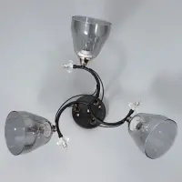 Светильник потолочный BayerLux &laquo;Клео&raquo;, 3&times;Е27 40 Вт, чёрный, 58&times;58&times;24 см