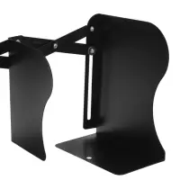 Подставка для книг раздвижная 3 отделения, металл, черная