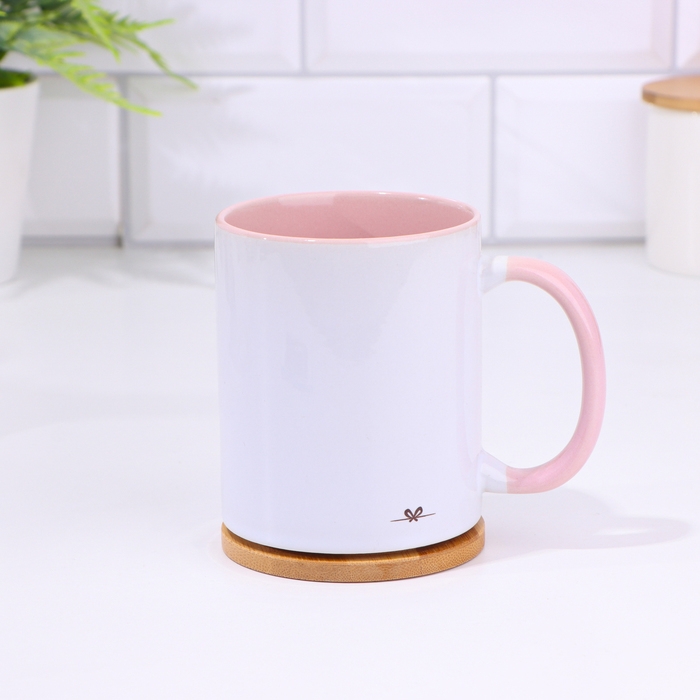 Кружка именная, сублимация Кружка именная, сублимация "РазвАлина", дно розового цвета