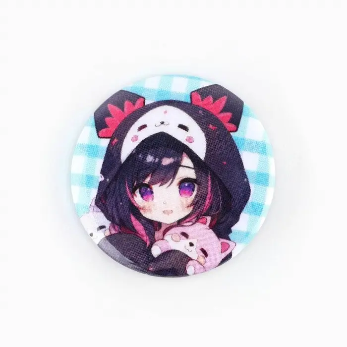 Значок металлический закатной «Милые анимешки», d=2.5 cм, МИКС
