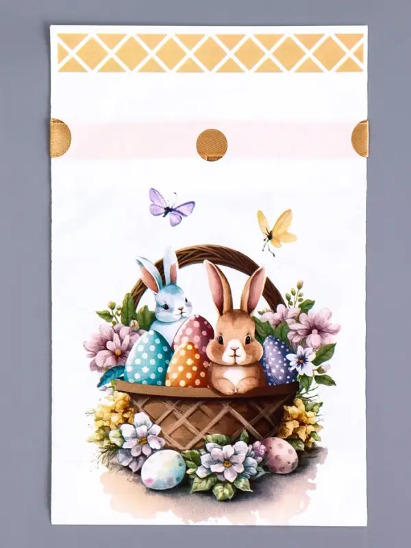 Пакет полиэтиленовый подарочный «Заяц с цветами», с завязками, 15×23 см МИКС Пакет полиэтиленовый подарочный «Заяц с цветами», с завязками, 15×23 см МИКС