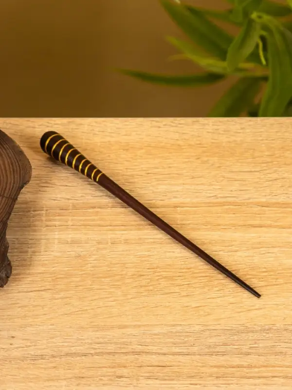 Заколка для волос «Спираль», 17 см, дерево албезия Заколка для волос «Спираль», 17 см, дерево албезия