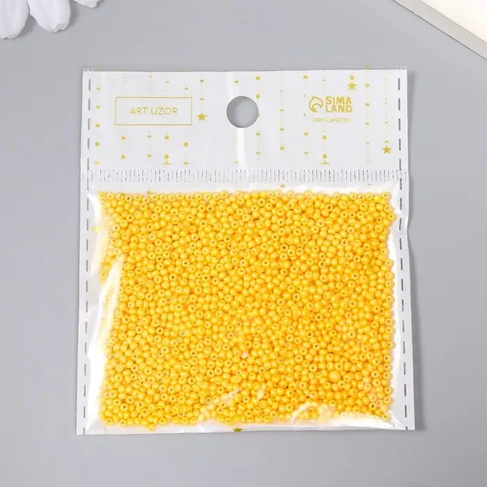 Бисер стекло 12/0  Бисер стекло 12/0 "Жёлтый шартрез" 15 гр