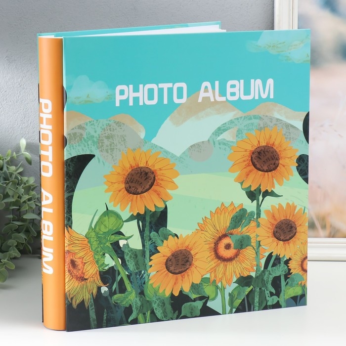Фотоальбом на 600 фото 10х15 см Фотоальбом на 600 фото 10х15 см "Подсолнухи в горах" в коробке 37х6х34,5 см