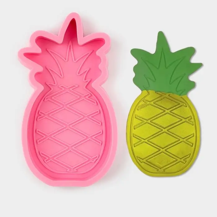 Молд «Ананас», силикон, 15,5×8×2 см, цвет розовый Молд «Ананас», силикон, 15,5×8×2 см, цвет розовый