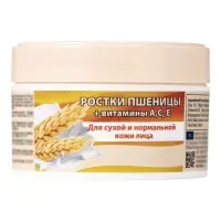 Крем для лица B.J.Bio Spa с ростками пшеницы + витамины А, С, Е, 200 мл