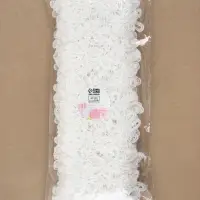 Кружево гипюровое, 85 мм, 6.8&plusmn;0.5 м, цвет белый