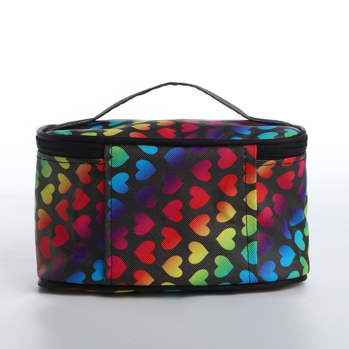 Косметичка на молнии, с ручкой, цвет чёрный Косметичка на молнии, с ручкой, цвет чёрный