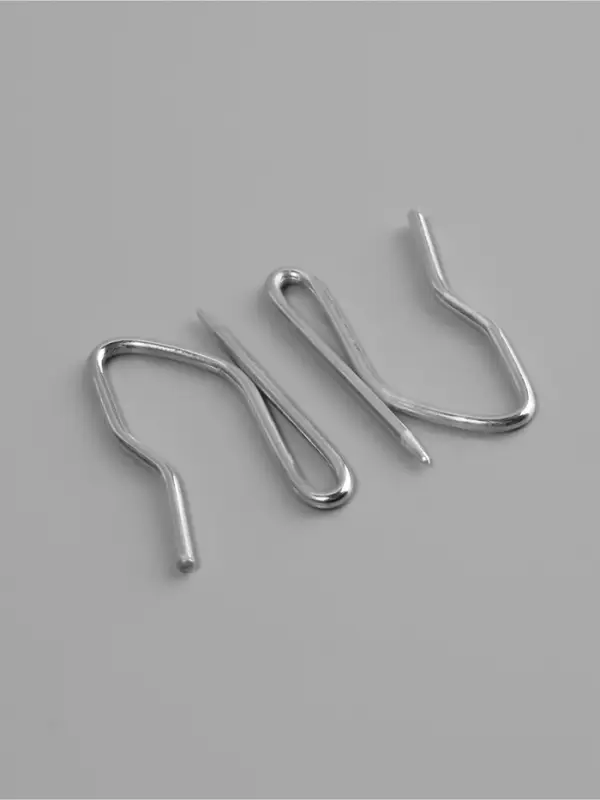 Крючки для штор, 1.8×3 см, 10 шт., цвет серебряный Крючки для штор, 1.8×3 см, 10 шт., цвет серебряный