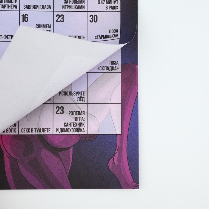 Календарь 2025 настенный, перекидной Календарь 2025 настенный, перекидной "Секс Календарь новогодний 365 дней», 15 х 23 см