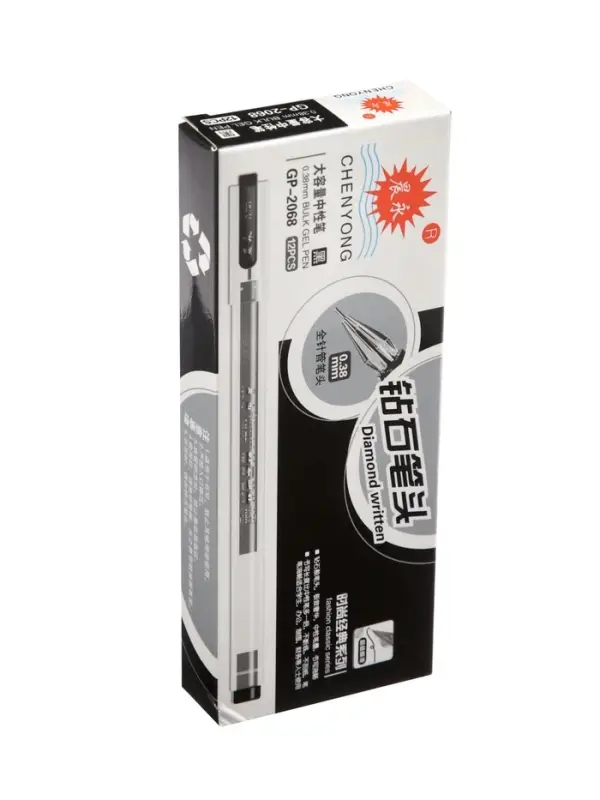 Ручка гелевая &laquo;Кристалл&raquo;, безстержневая, чёрная, узел 0.38 мм