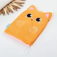 Мочалка детская для купания &laquo;Котик&raquo;, варежка, из махры