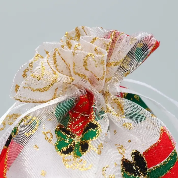 Мешочек подарочный органза «Золотые мгновения», 10 х 12 см +/- 1.5 см Мешочек подарочный органза «Золотые мгновения», 10 х 12 см +/- 1.5 см