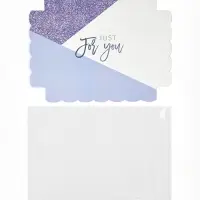 Коробка для печенья, кондитерская упаковка с пластиковой крышкой, Just for you, 22&times;15&times;3 см