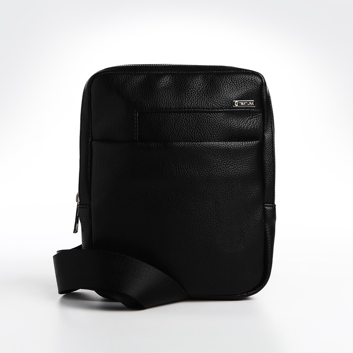 Сумка мужская через плечо TEXTURA, искусственная кожа, цвет чёрный Сумка мужская через плечо TEXTURA, искусственная кожа, цвет чёрный