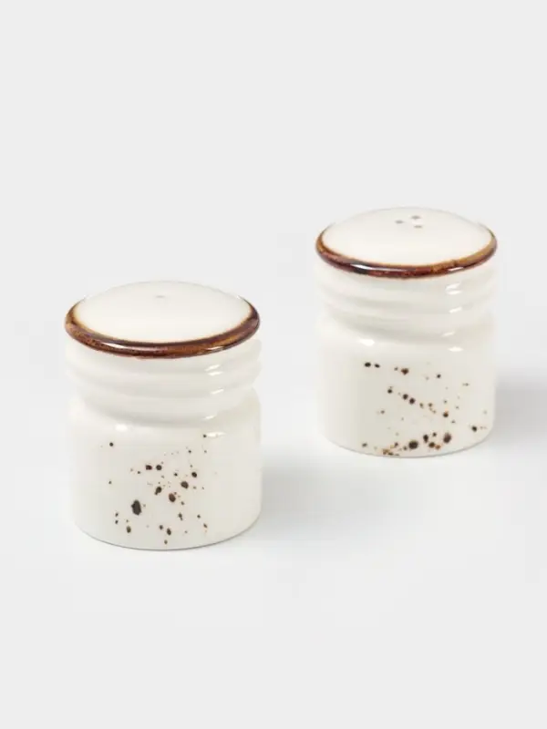 Набор для специй Magistro &laquo;Церера&raquo;, 2 предмета: солонка, перечница, фарфор, белый