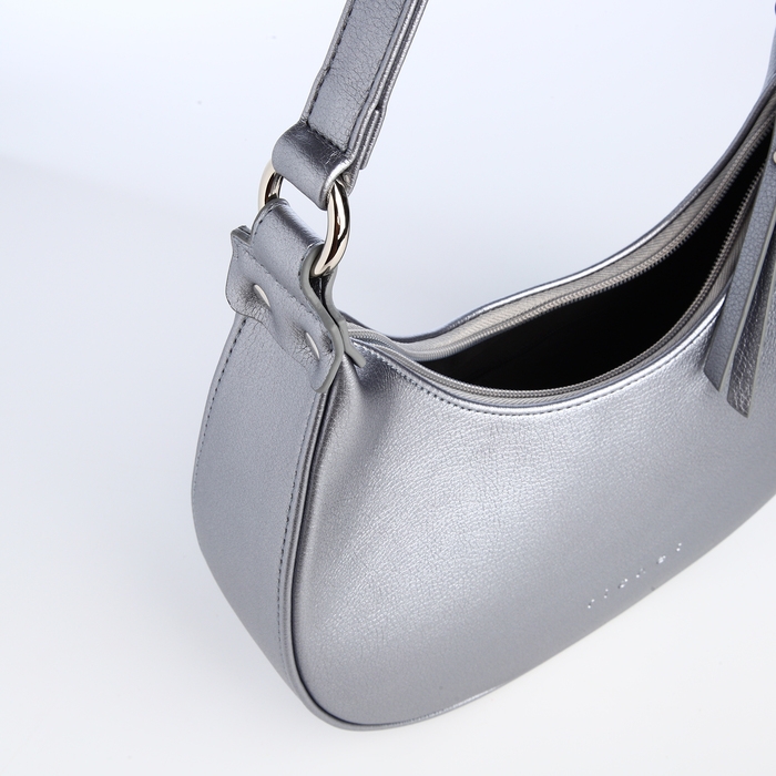 Сумка женская на молнии, цвет серебряный Сумка женская на молнии, цвет серебряный