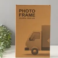 Фоторамка пластик 13х18 см "Мишутка в грузовичке" бело-бежевый 3х29,5х19,3 см